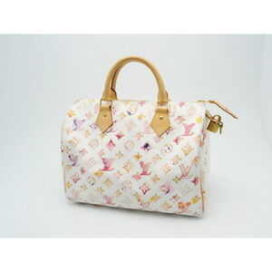 Louis Vuitton Monogram Watercolor Speedy Bron White